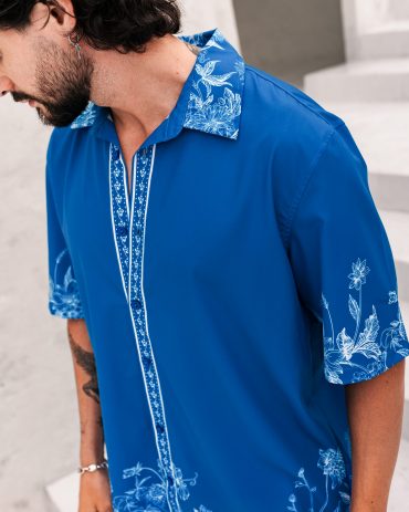 Camisa Seda Santorini